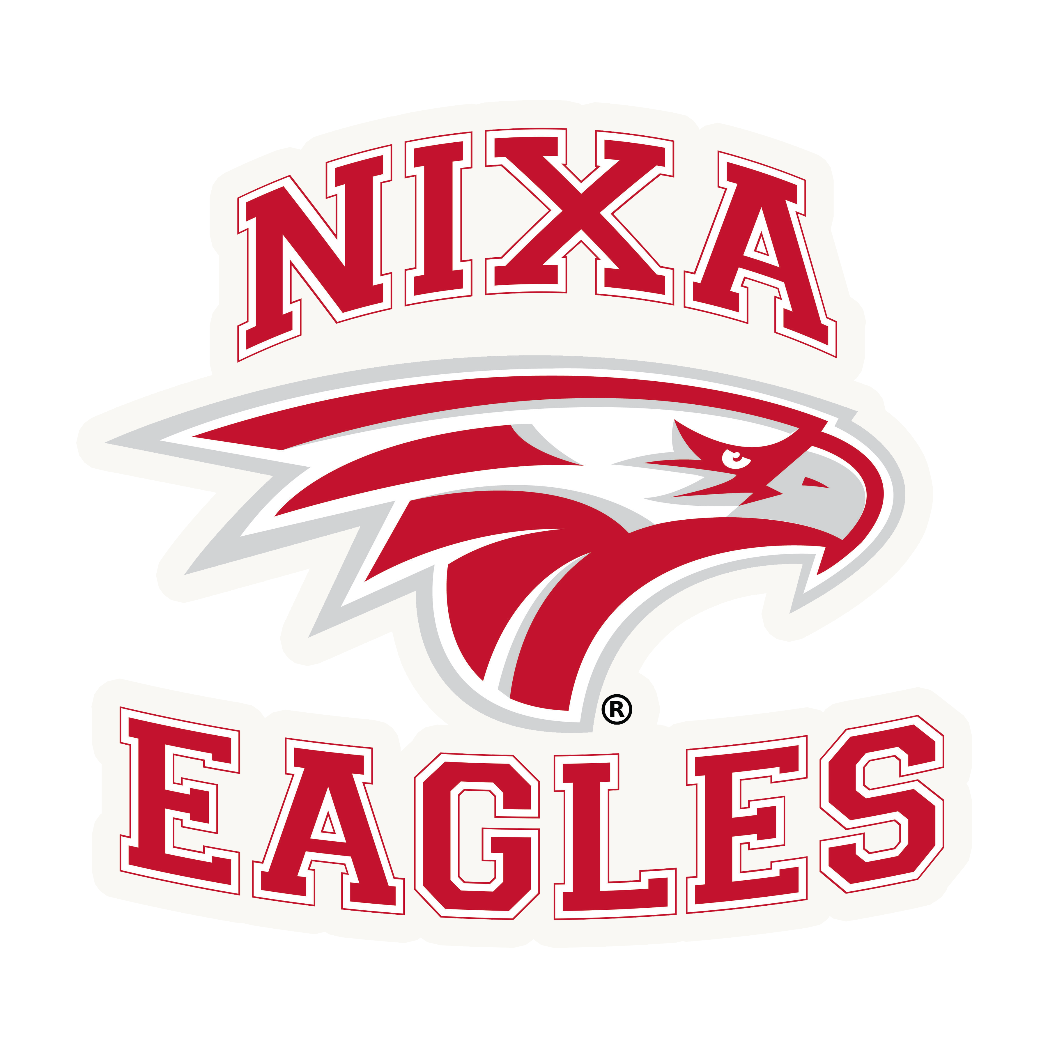 NIXA® “EAGLES” Wordmark + Eagle — Official Athletic Die-Cut Vinyl Decal (Matte)