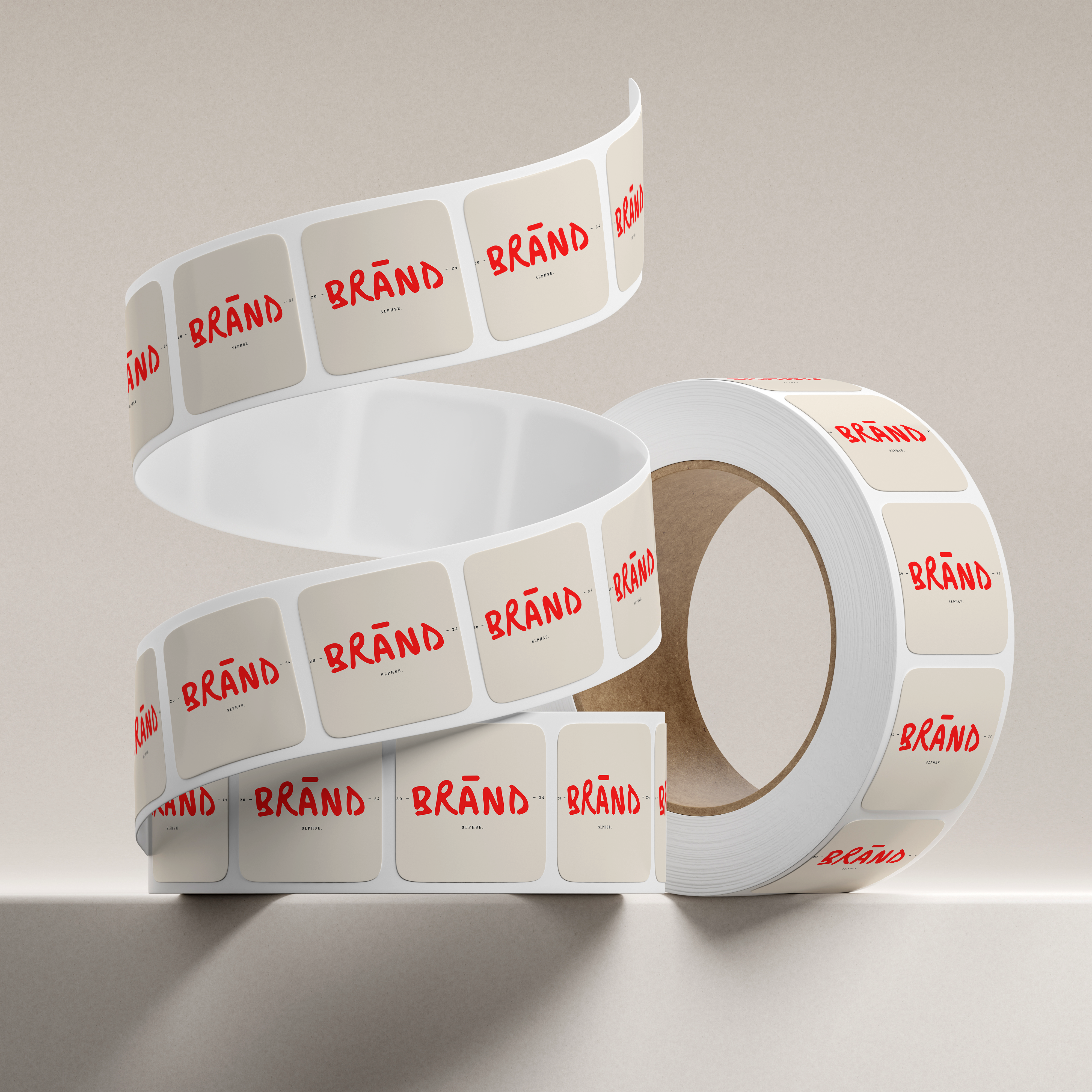 Square Rounded Corner Labels